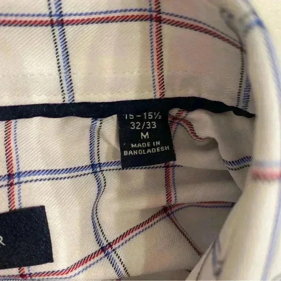 Tommy Hilfiger All-Season Stretch Dress Shirt Mens Size M 15-15 1/2 32/33 White - Picture 4 of 7